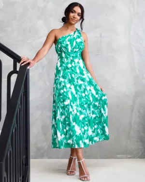 Siena Maxi Dress - Green Print