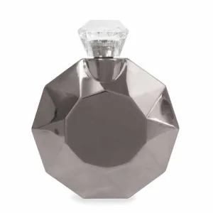 Silver Round Gem Flask