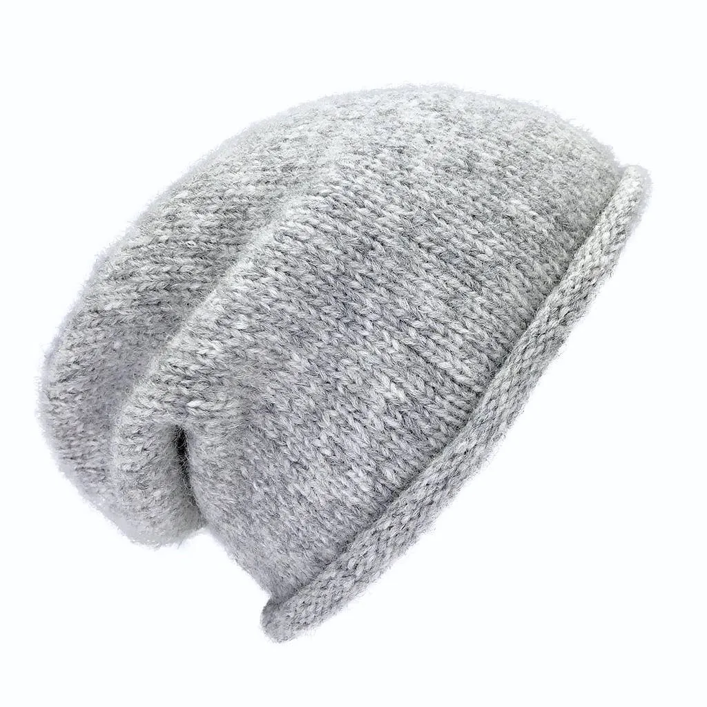 SLATE   SALT - Gray Essential Knit Alpaca Beanie