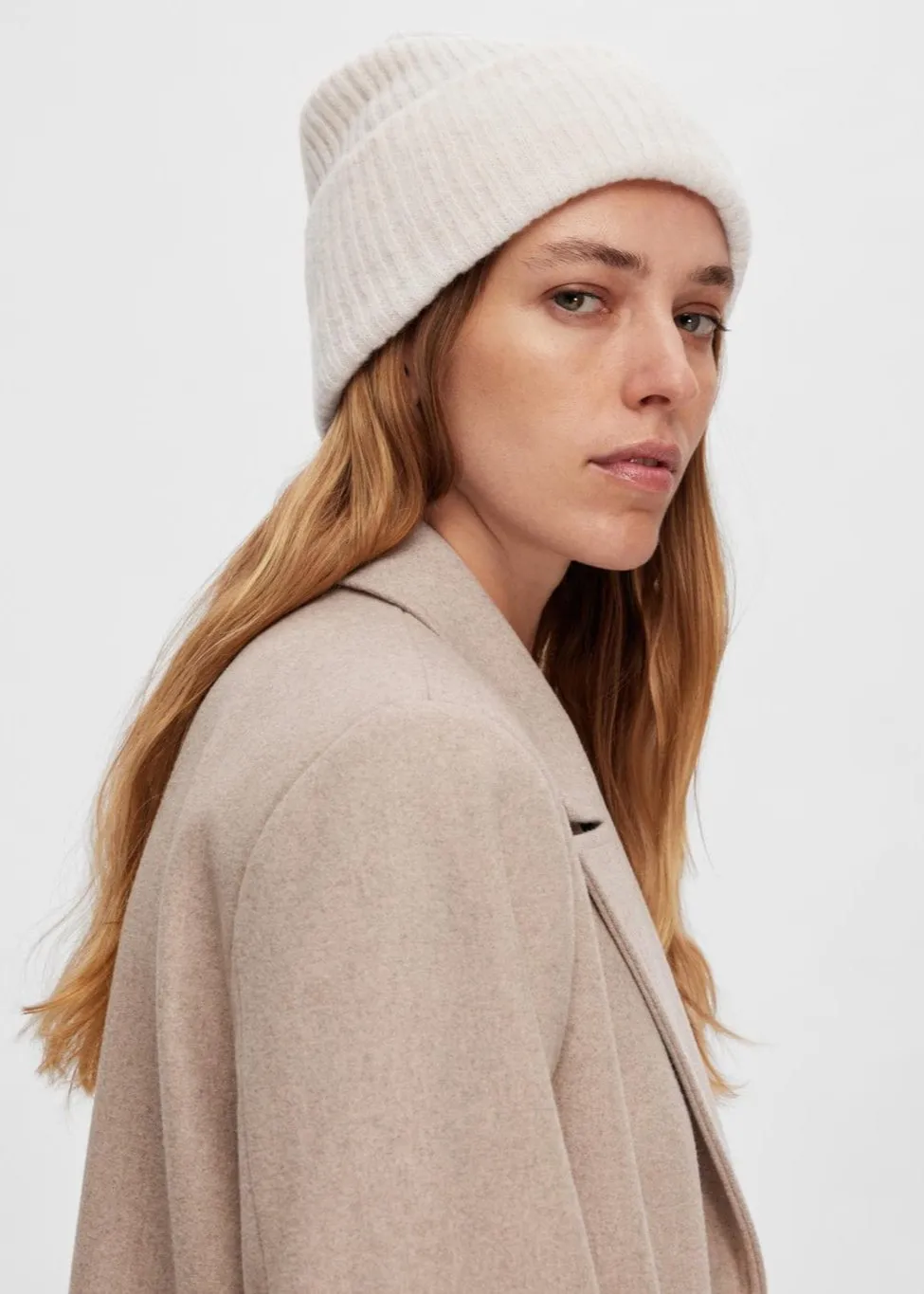 SLFMALINE LANO KNIT BEANIE NOOS | BIRCH