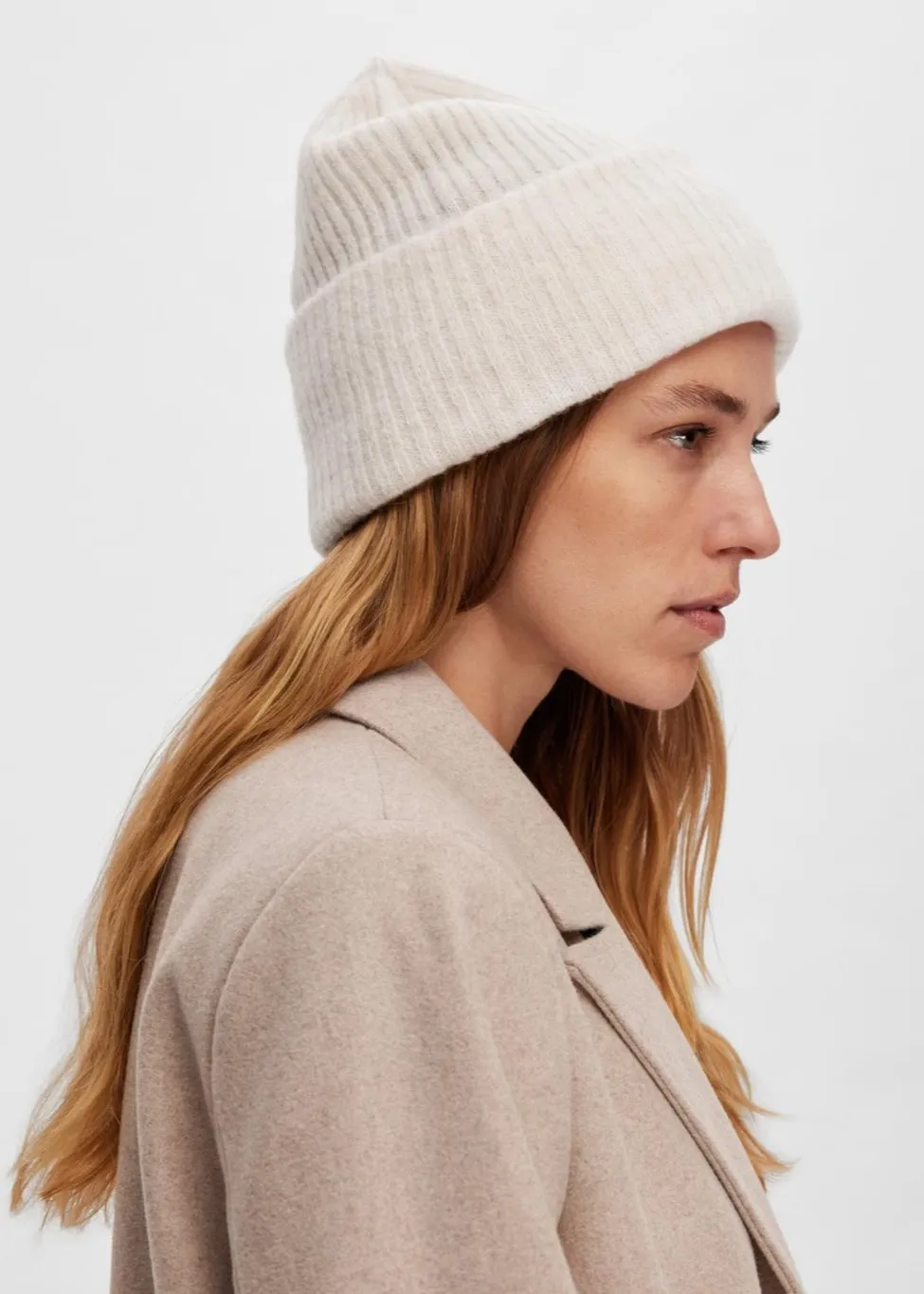 SLFMALINE LANO KNIT BEANIE NOOS | BIRCH