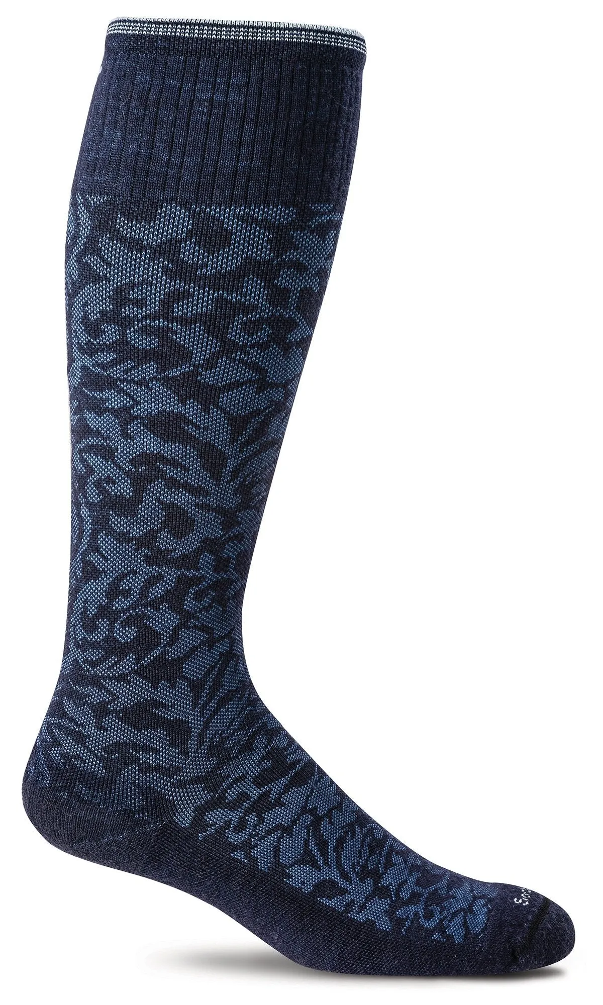 Sockwell Damask Navy Blue Compression Socks