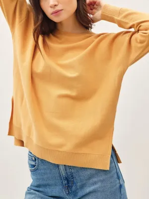 Soft Classic Cut Sweater - Mustard