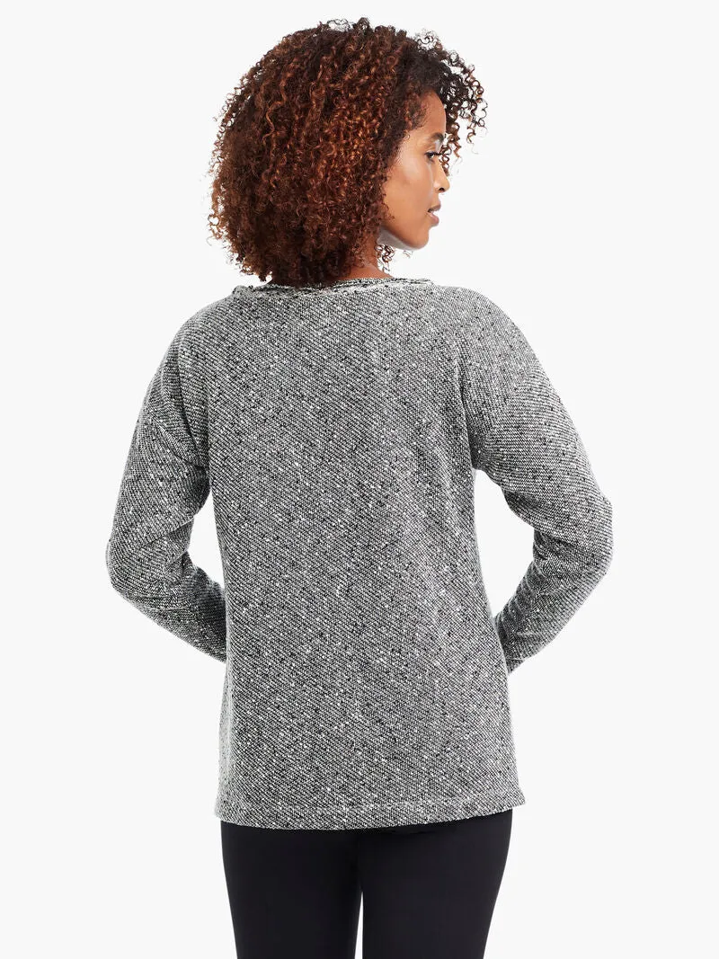 Speckled Horizon Top in Grey Mix