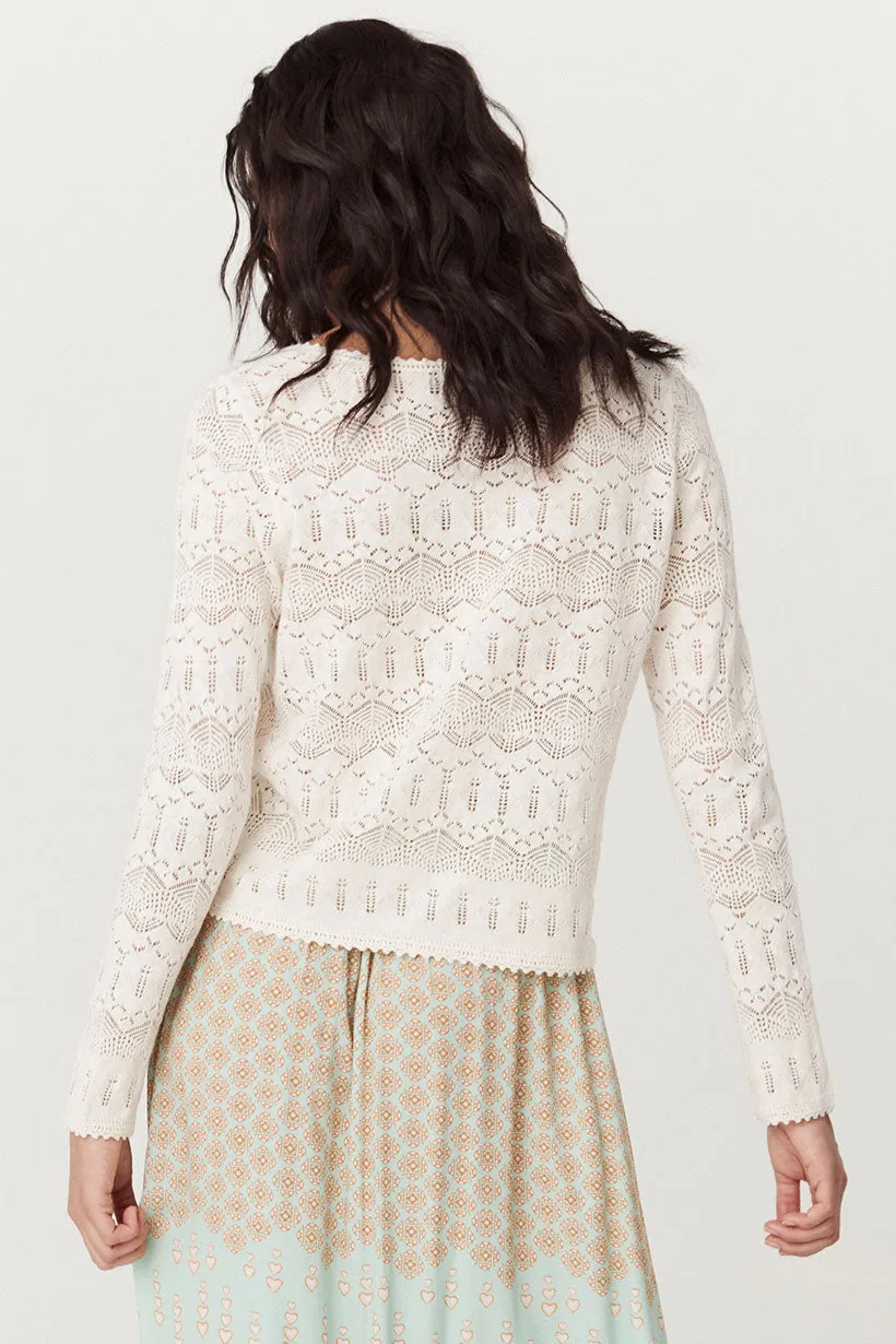 Spell - Siesta Pointelle Cardigan (Daisy)