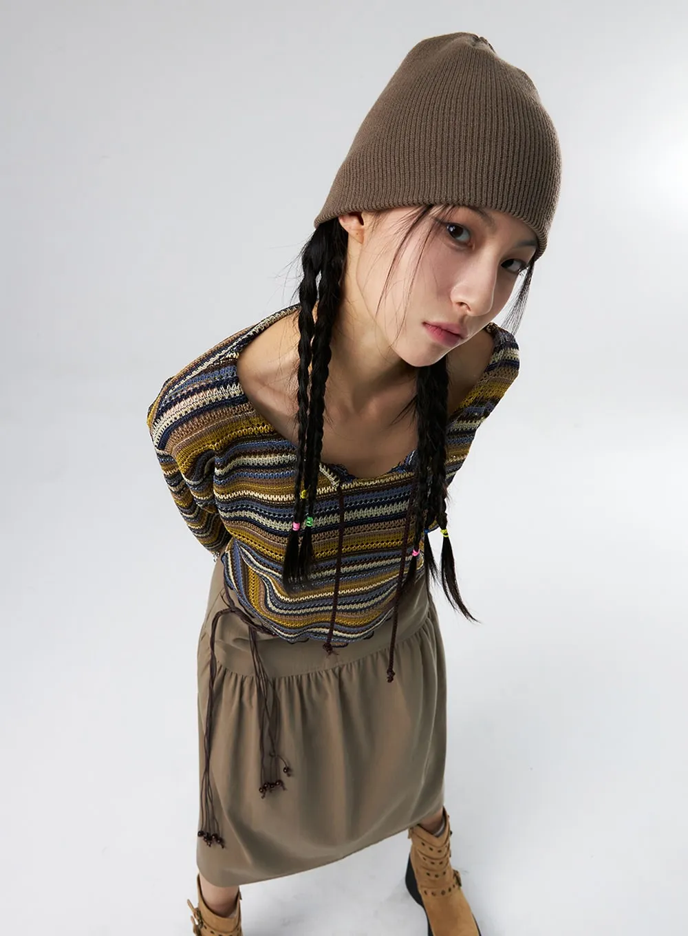 Stripe Knit Top IS327