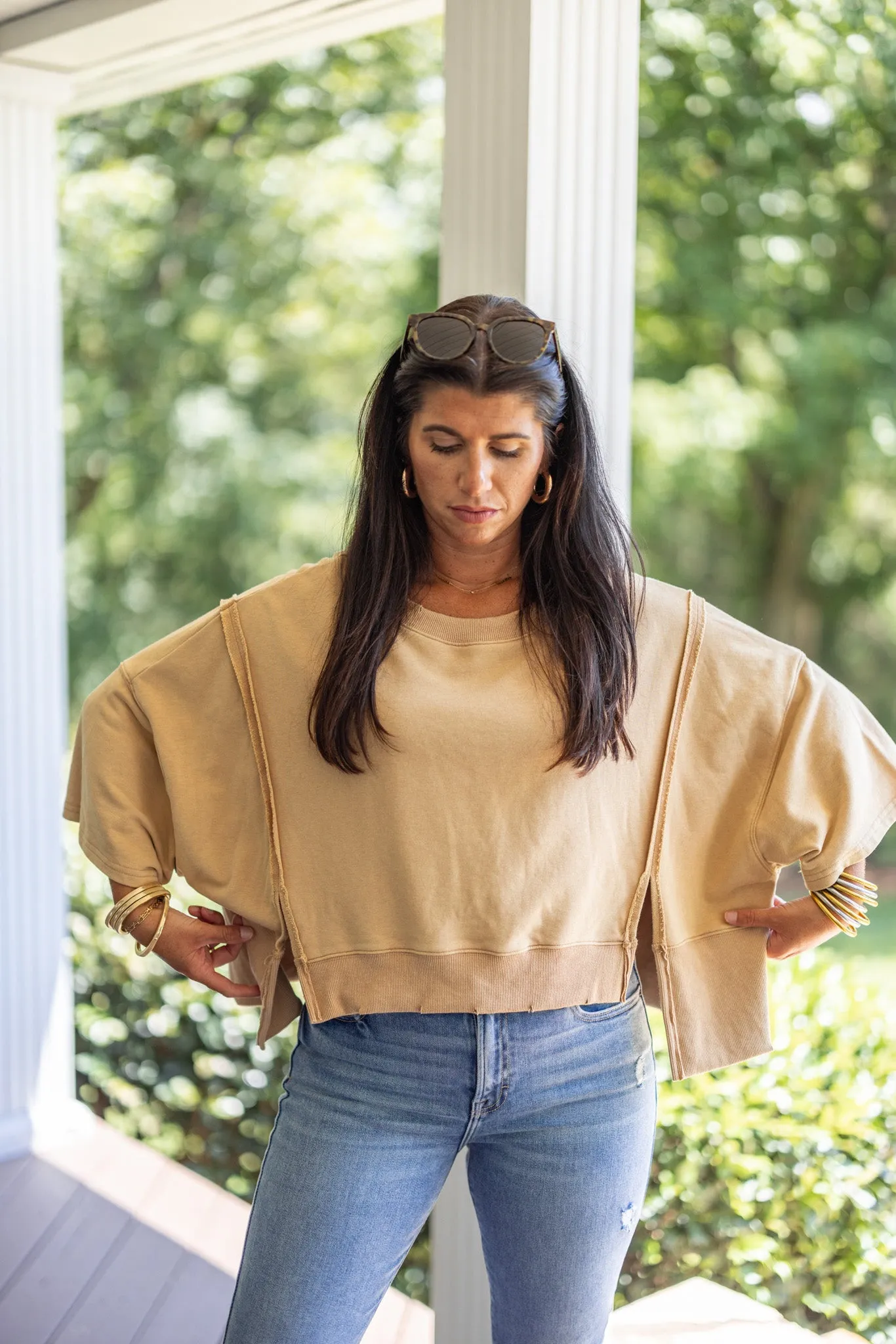 Sunset Ready Washed Mustard Top