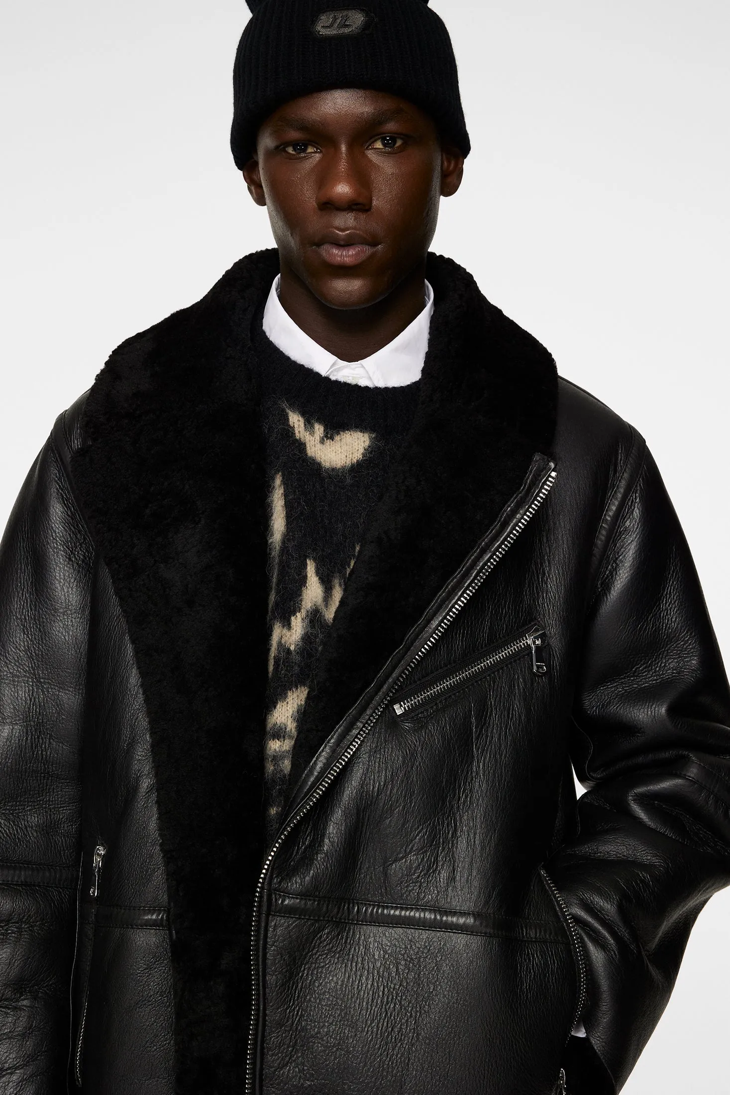 Sutton Shearling Jacket / Black