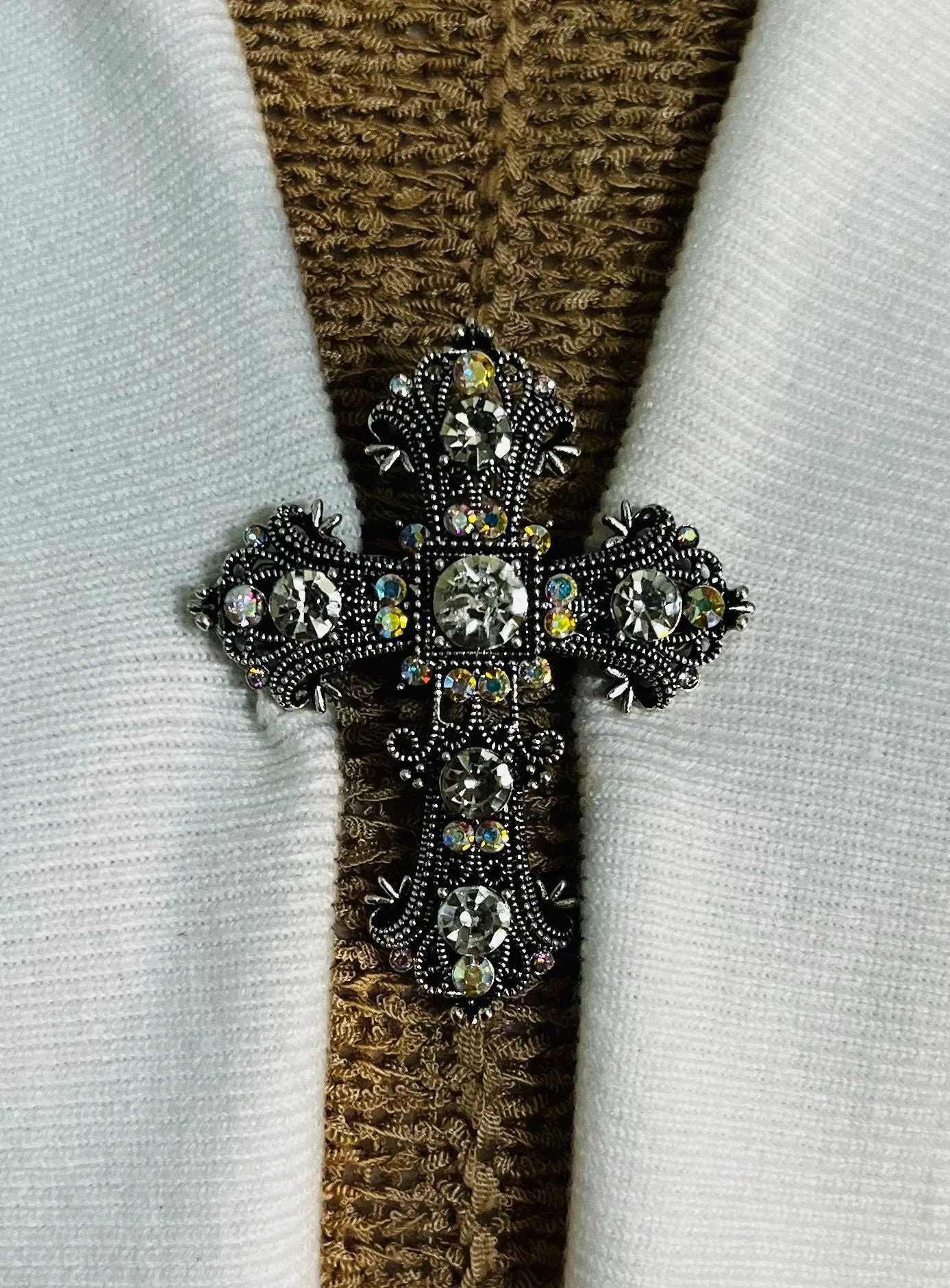 Sweater Clips Gothic Cross Sweater Clip for Cardigan Clasp Silver Sweater Guard Kimono Cinch Clip Birthday Gift for Mom Gift for Her