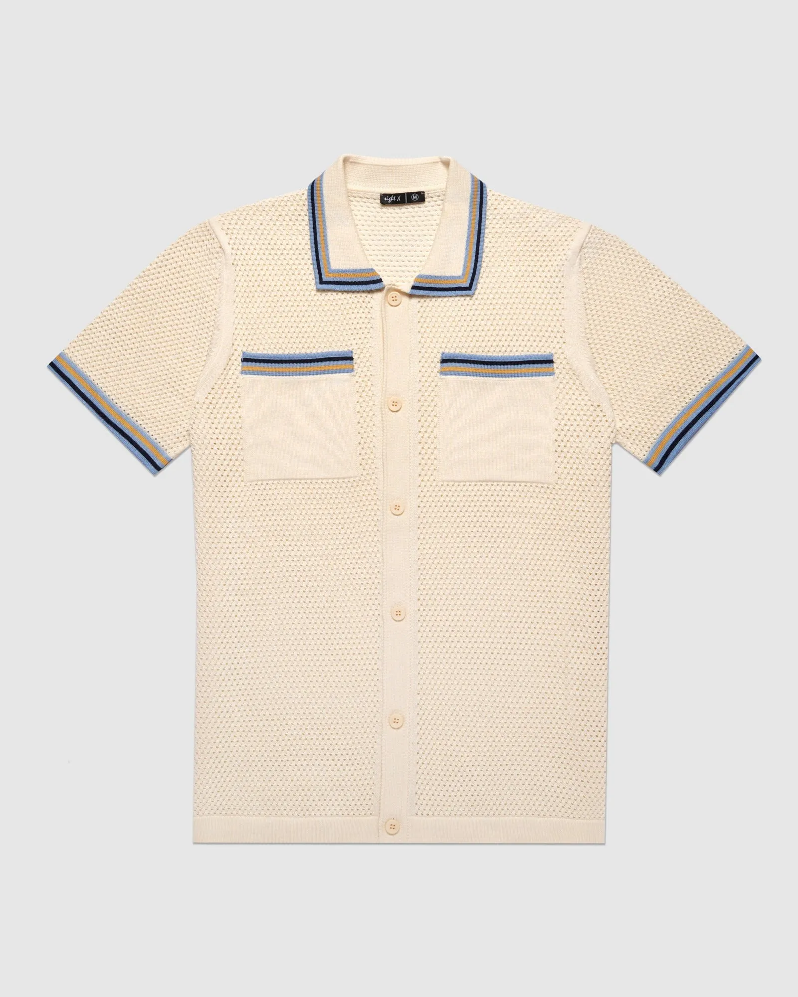 The Sundae Short Sleeve Button Up Shirt - French Vanilla