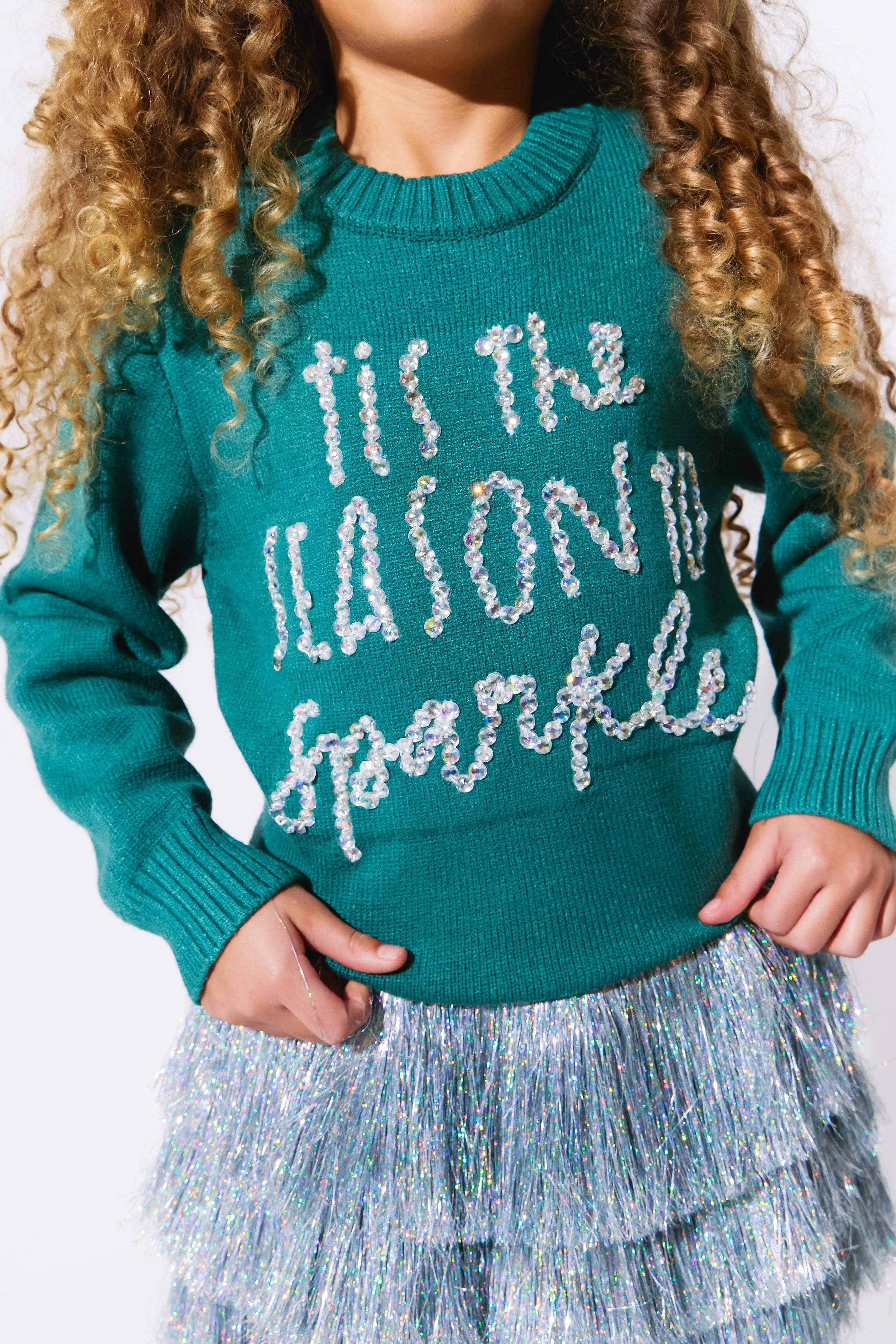 Tis The Season to Sparkle Crystal Sweater