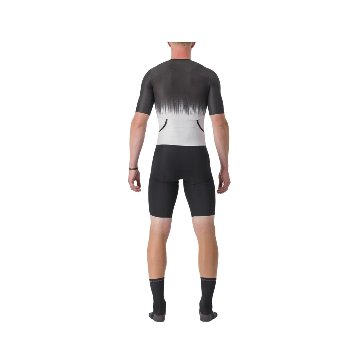 Trisuit Castelli Sanremo Ultra Speed Short Sleeve Black White