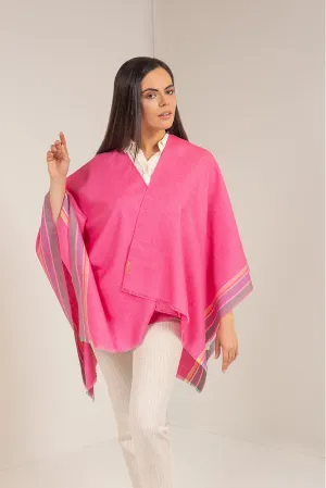 Untilted Cape Baby Alpaca Color Fucsia