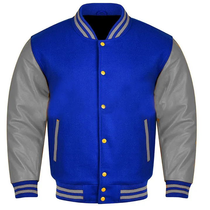 Varsity Jacket - Royal Gray