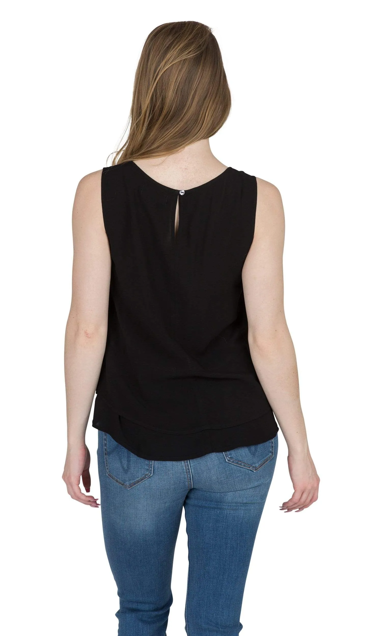 Velvet by Graham & Spencer Betsey Challis Ruffle Sleeveless Top