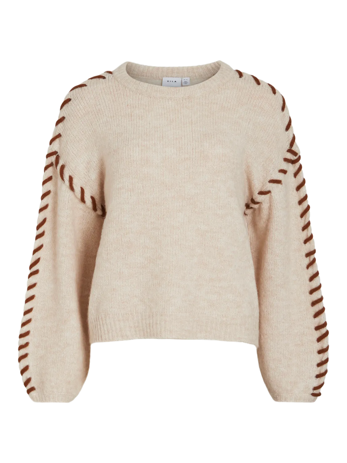 VIHADDIE Pullover - Super Light Natural Melan