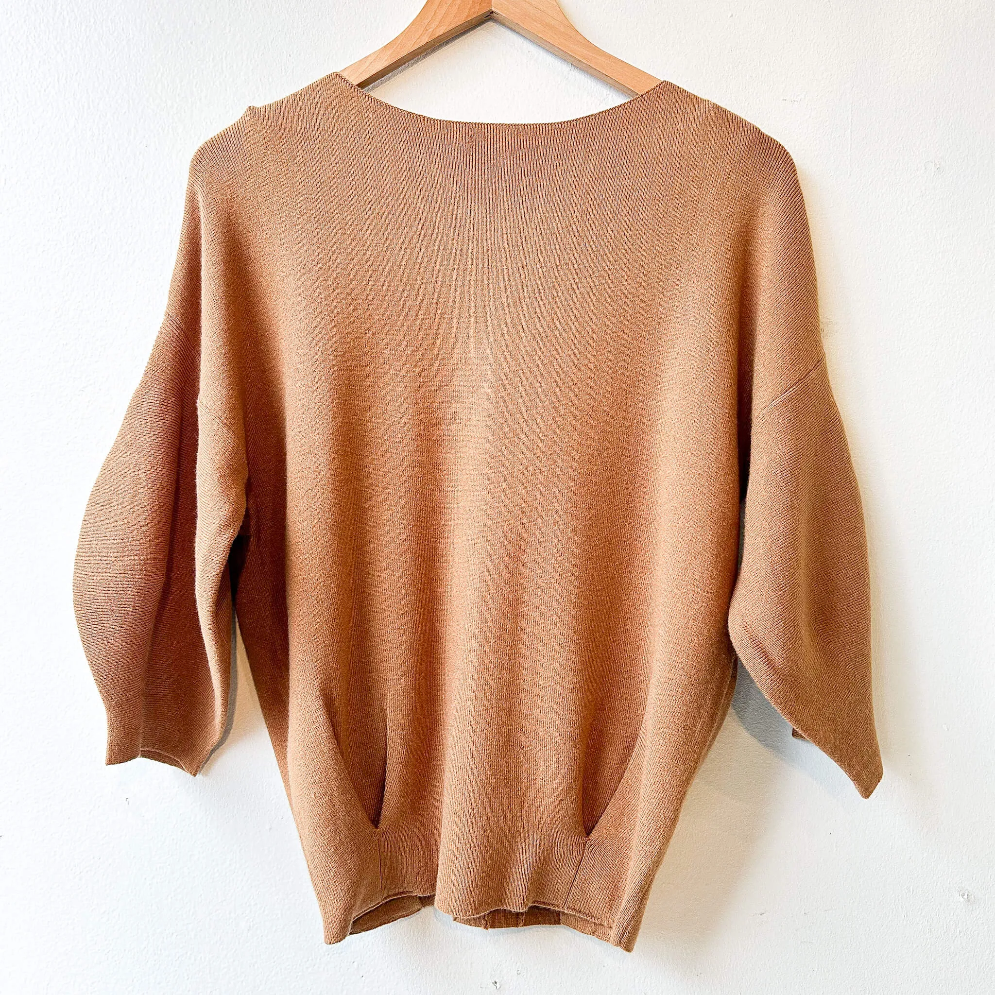 Wagen | Soft Puff Half Sleeve Sweater