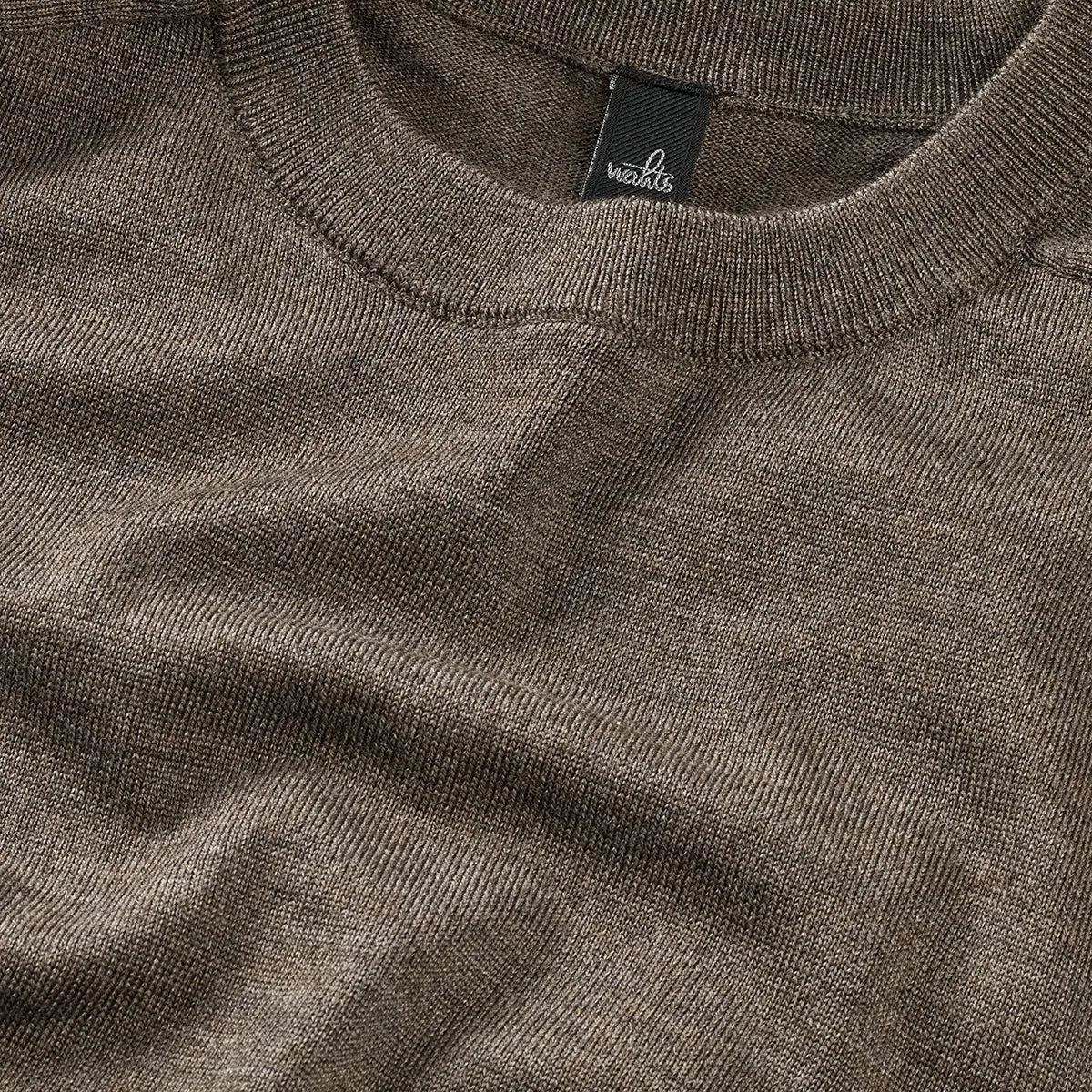 WAHTS Hill Crew Sweater Taupe Melange