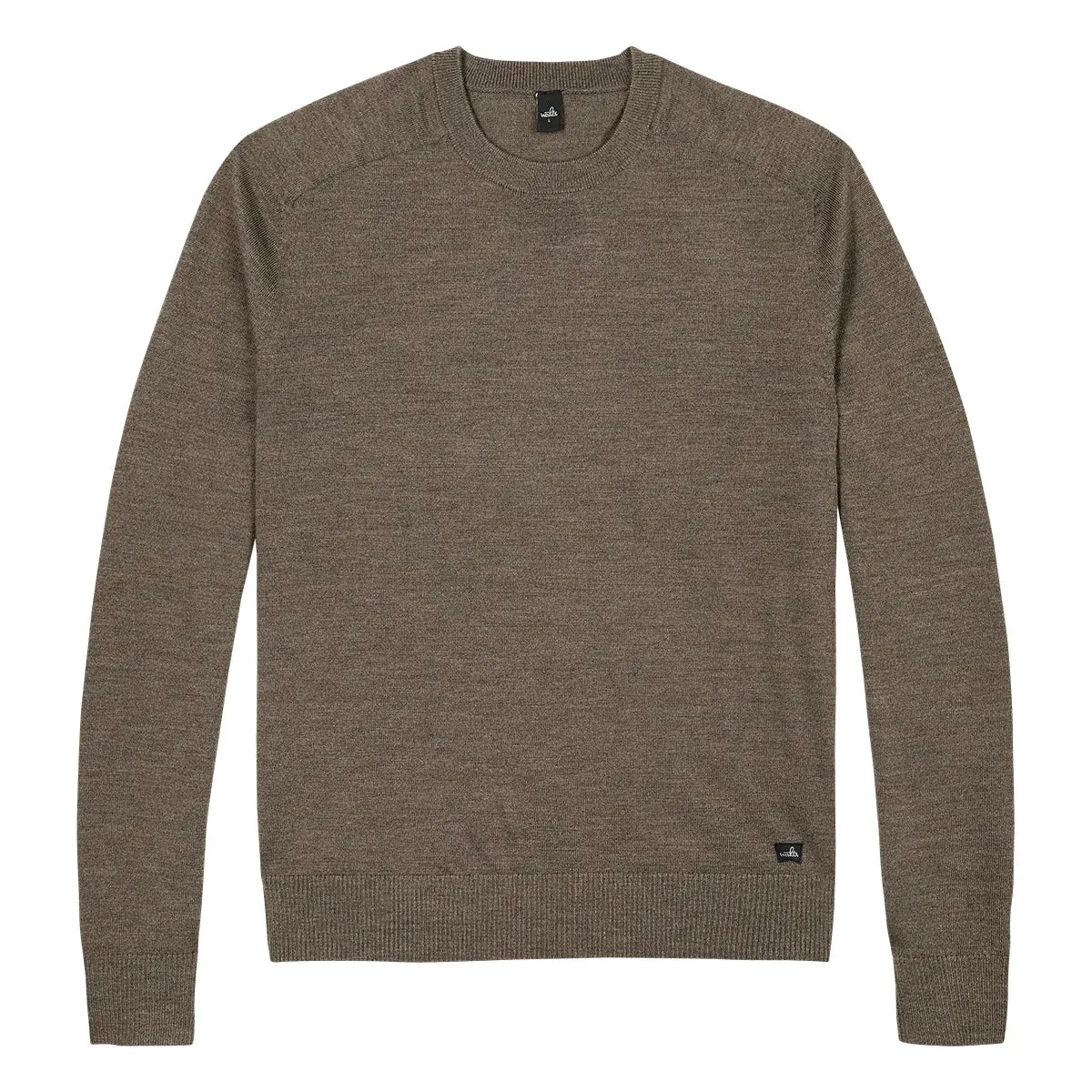 WAHTS Hill Crew Sweater Taupe Melange