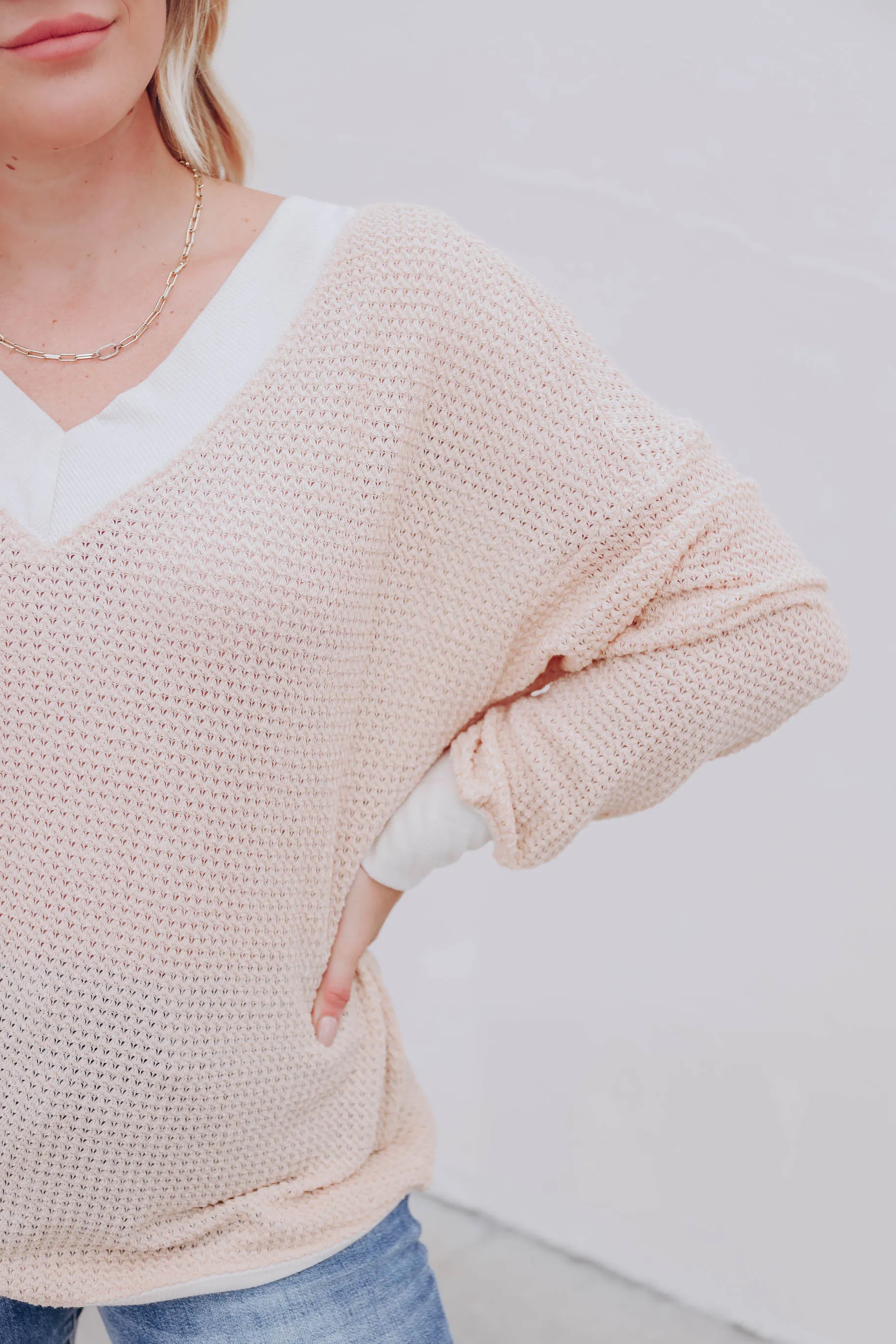 Wasilla Waffle Knit Top - Natural