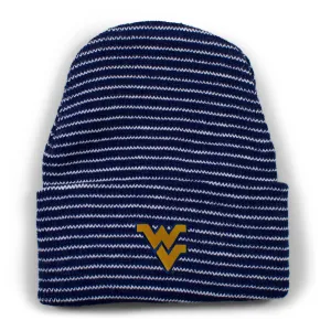 West Virginia Stripe Knit Cap