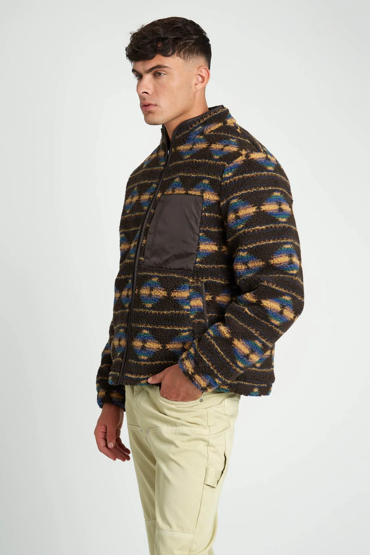 WESTWICK PRINTED SHERPA JACKET