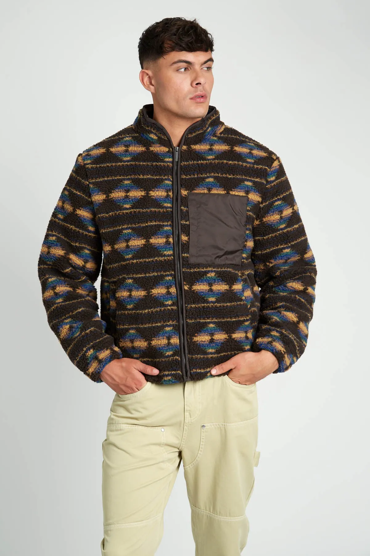 WESTWICK PRINTED SHERPA JACKET