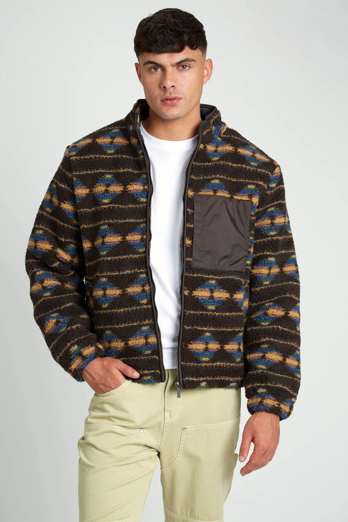 WESTWICK PRINTED SHERPA JACKET