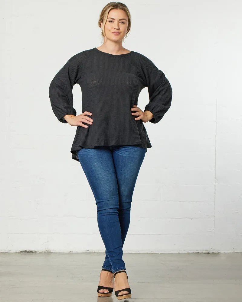 Whimsical Waffle Soft Knit Top - Final Sale!