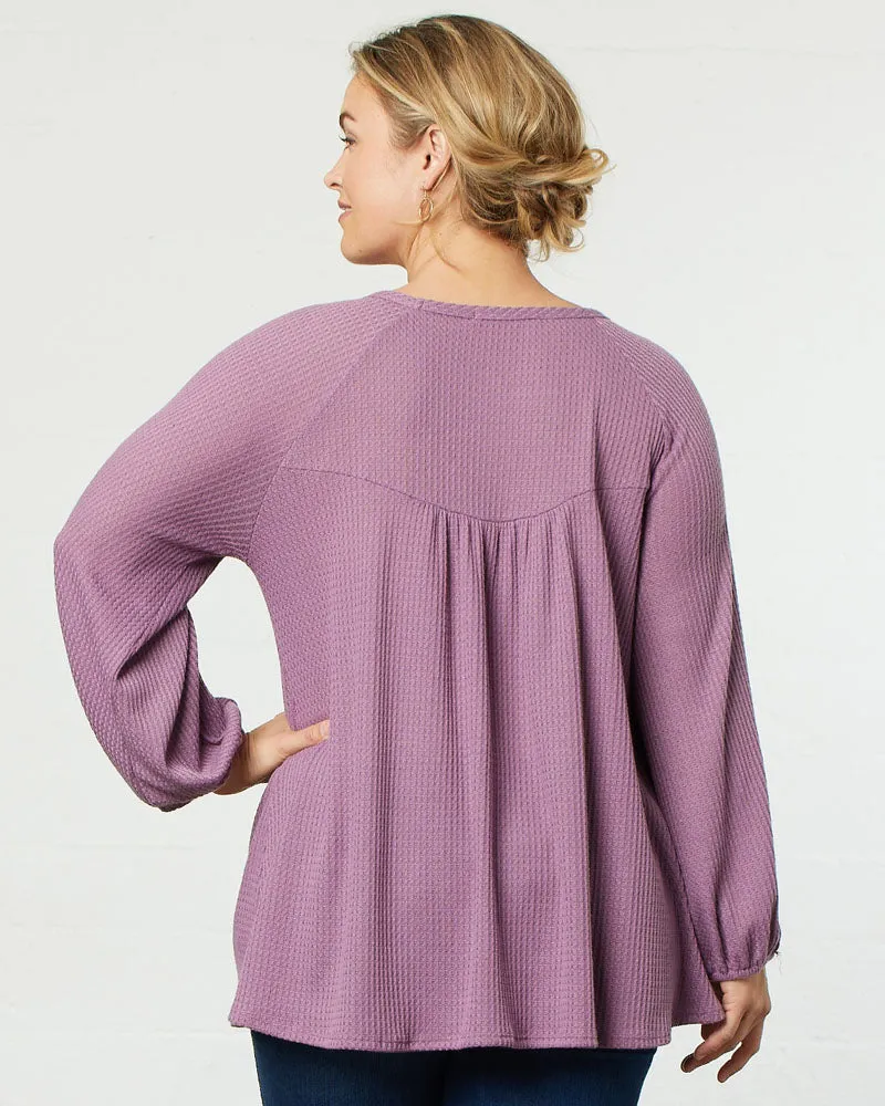 Whimsical Waffle Soft Knit Top - Final Sale!