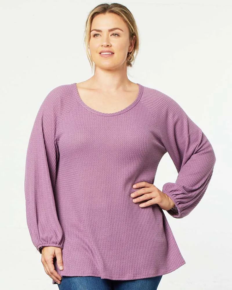 Whimsical Waffle Soft Knit Top - Final Sale!