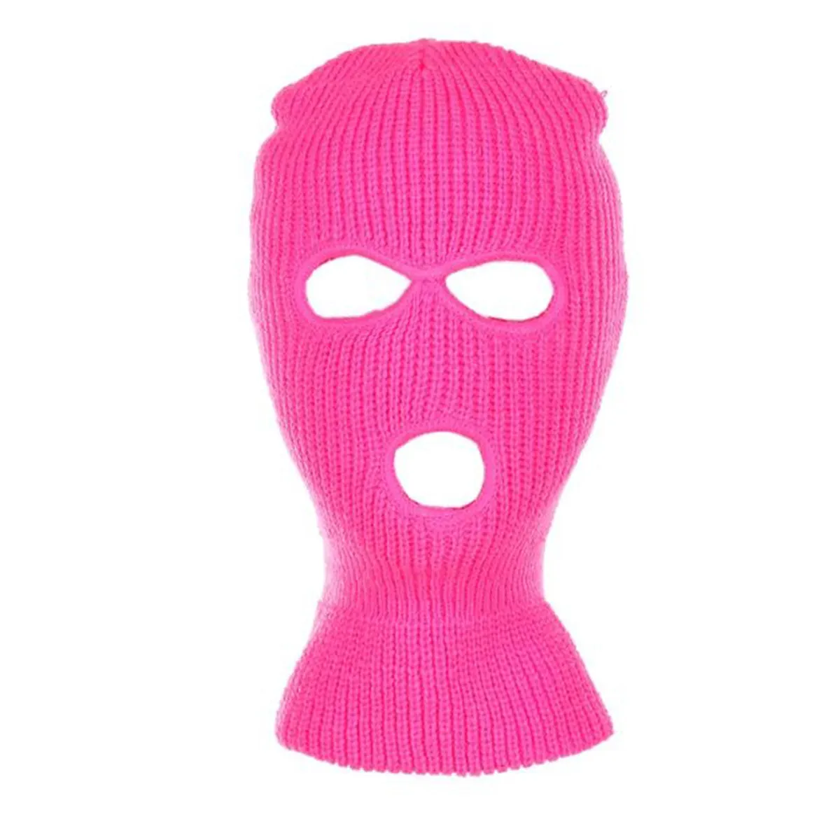 Winter Acrylic Knitted 3-Hole Ski Mask