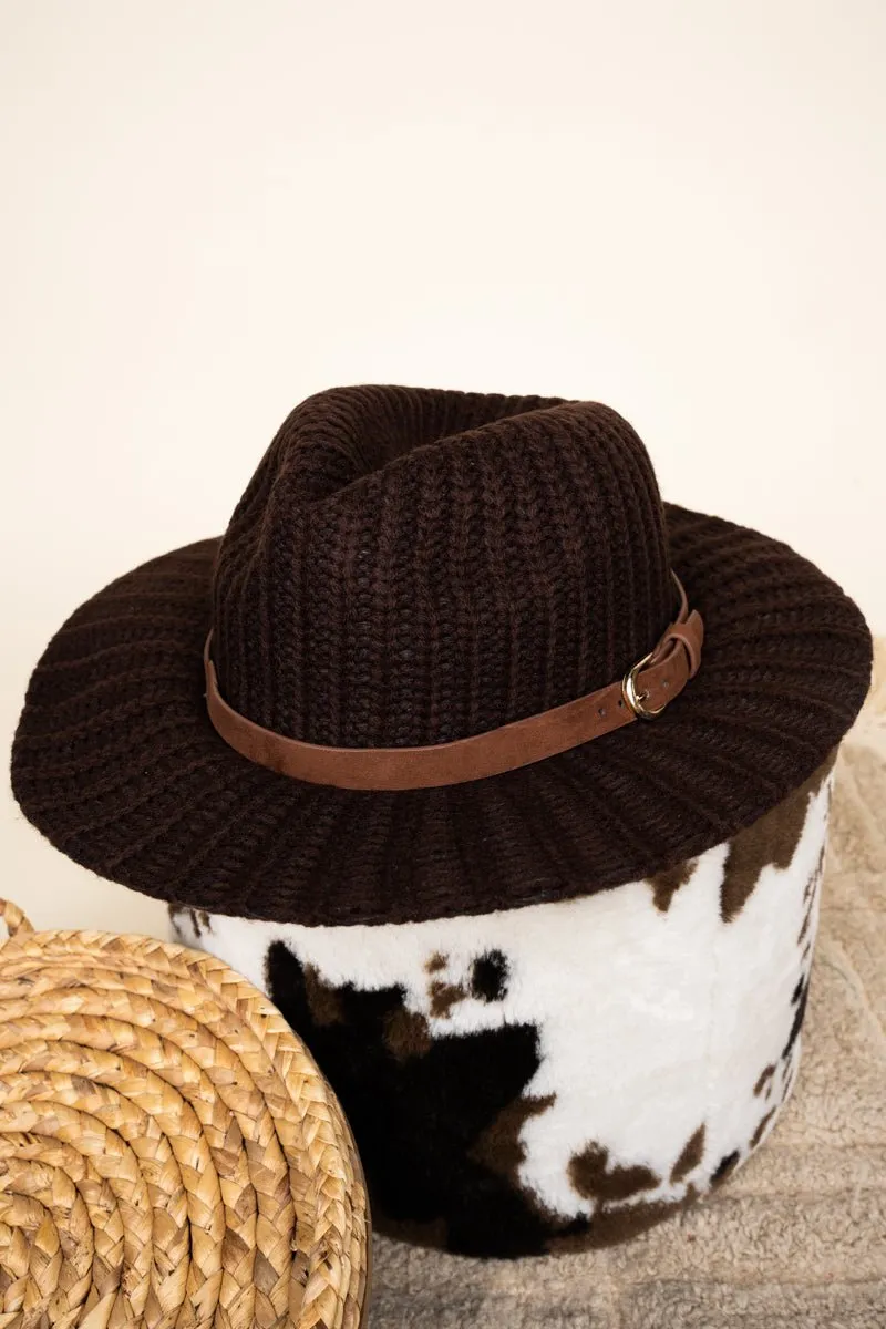 Winter Way Knit Hat, Brown