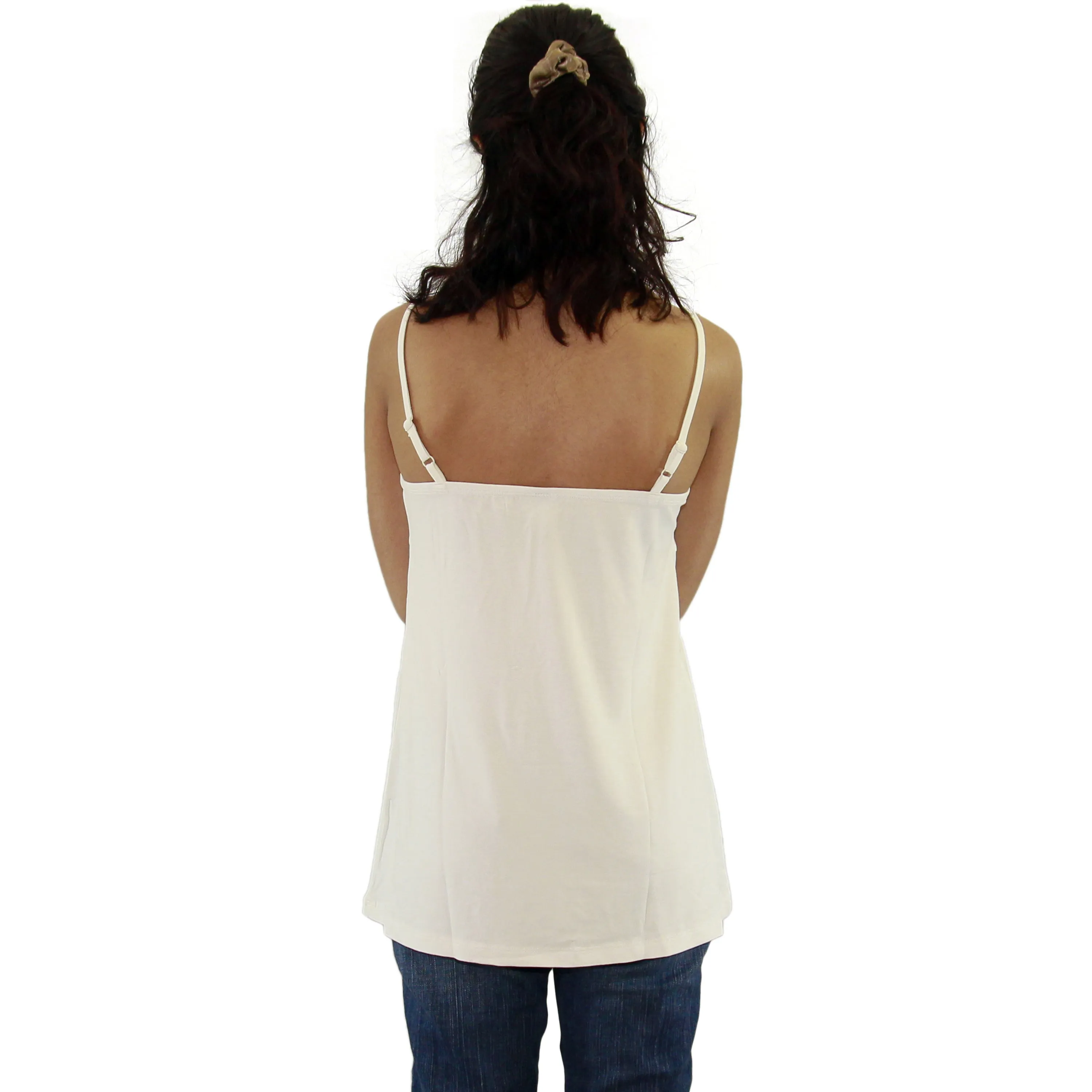 Womens Adjustable Spaghetti Strap Tank Top