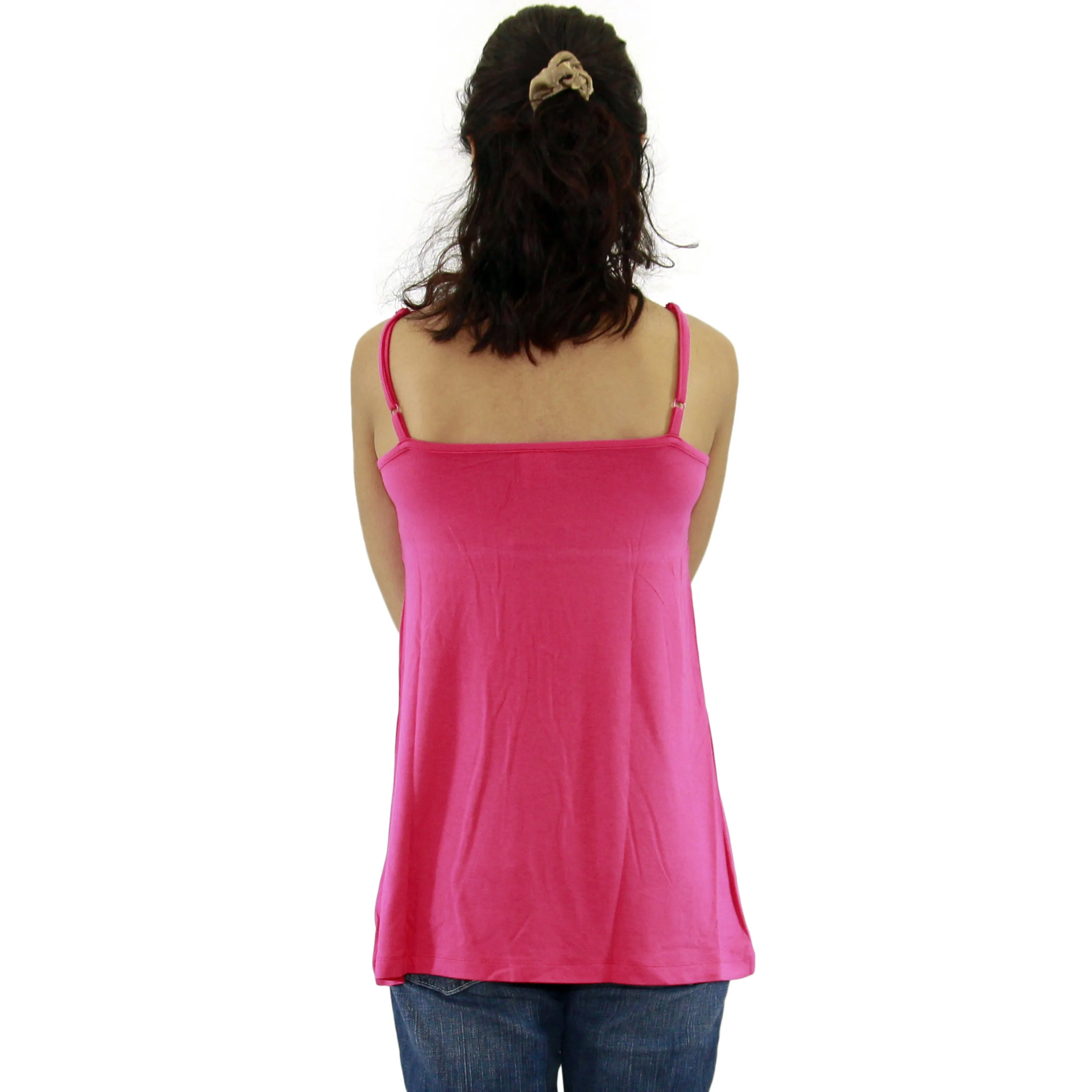 Womens Adjustable Spaghetti Strap Tank Top