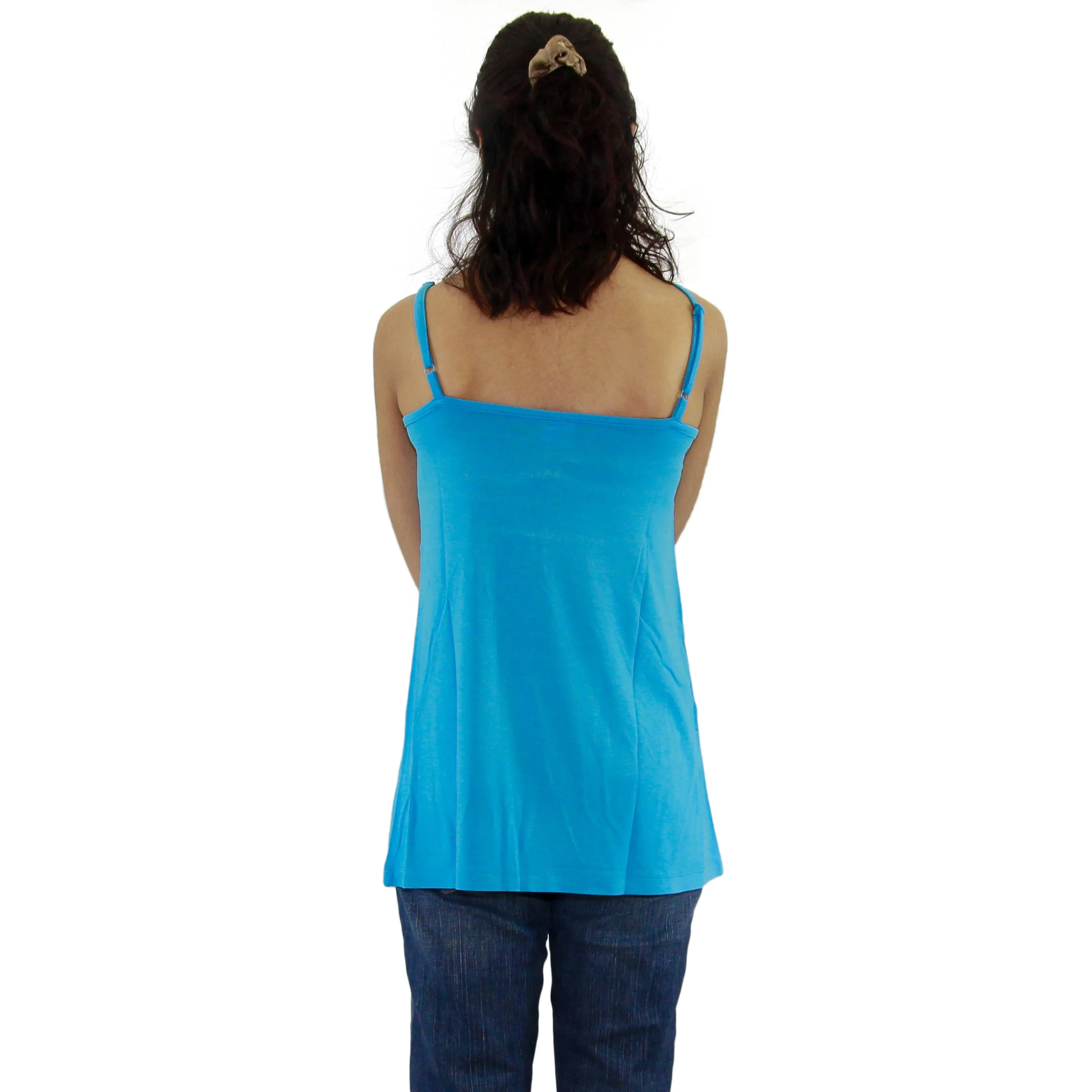 Womens Adjustable Spaghetti Strap Tank Top