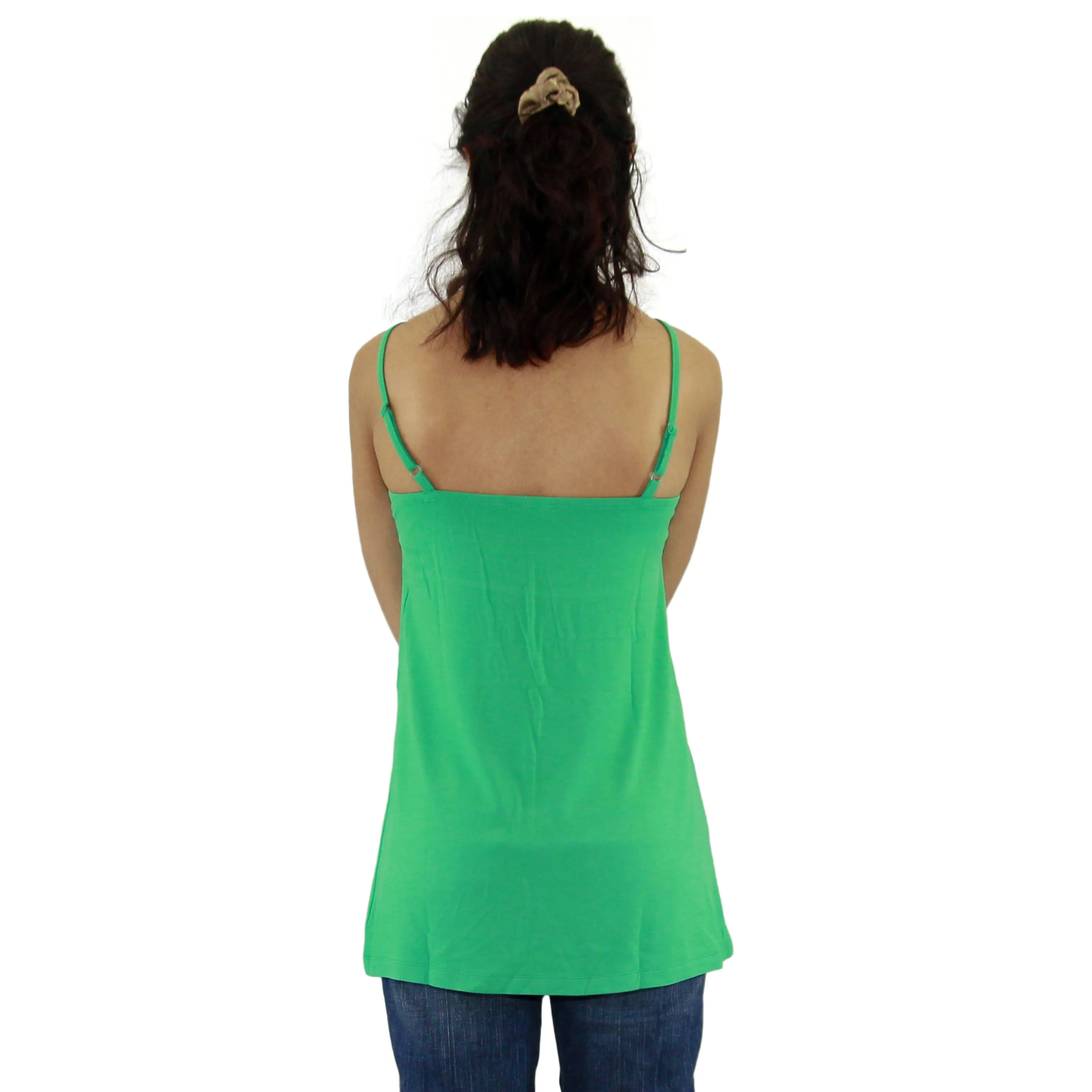 Womens Adjustable Spaghetti Strap Tank Top