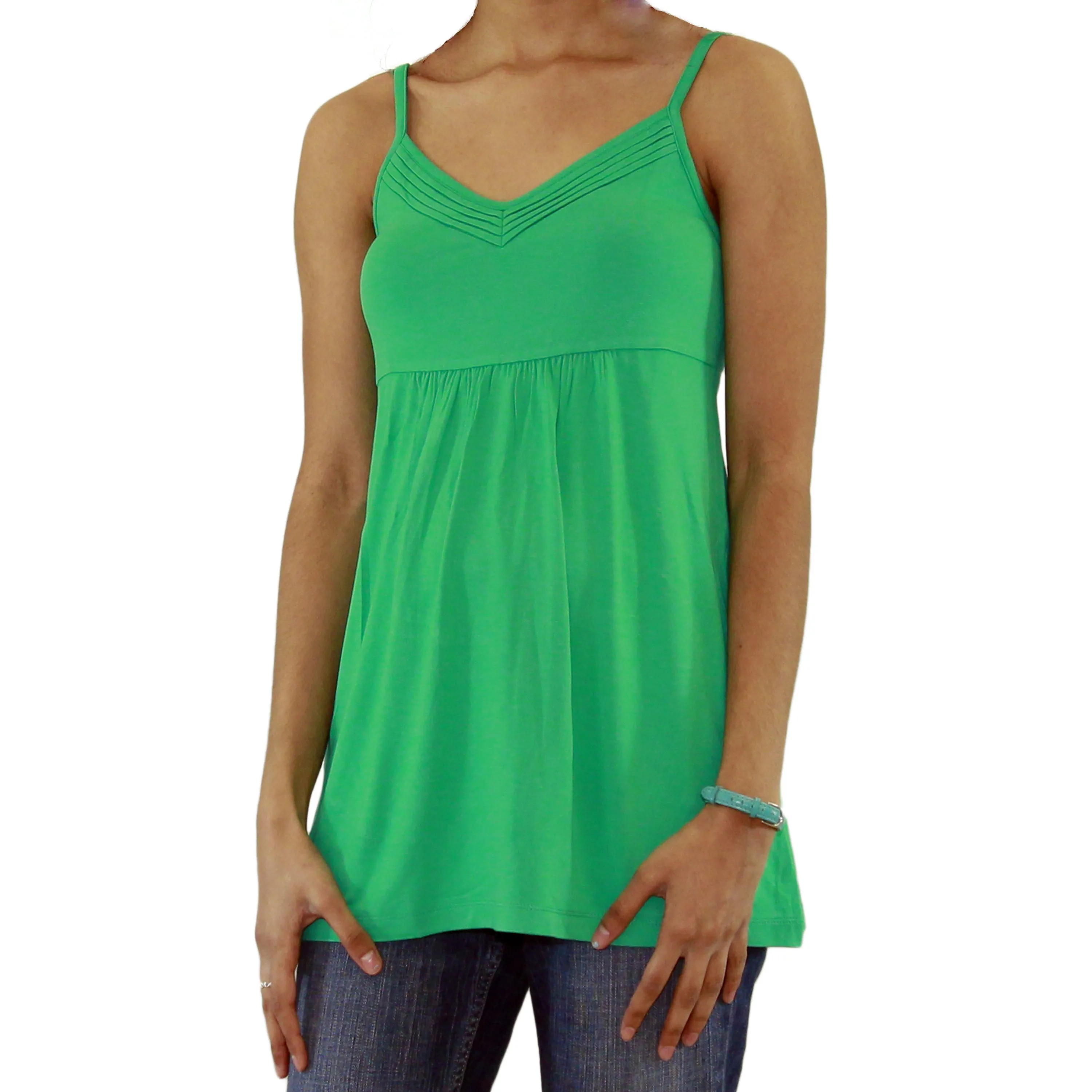 Womens Adjustable Spaghetti Strap Tank Top