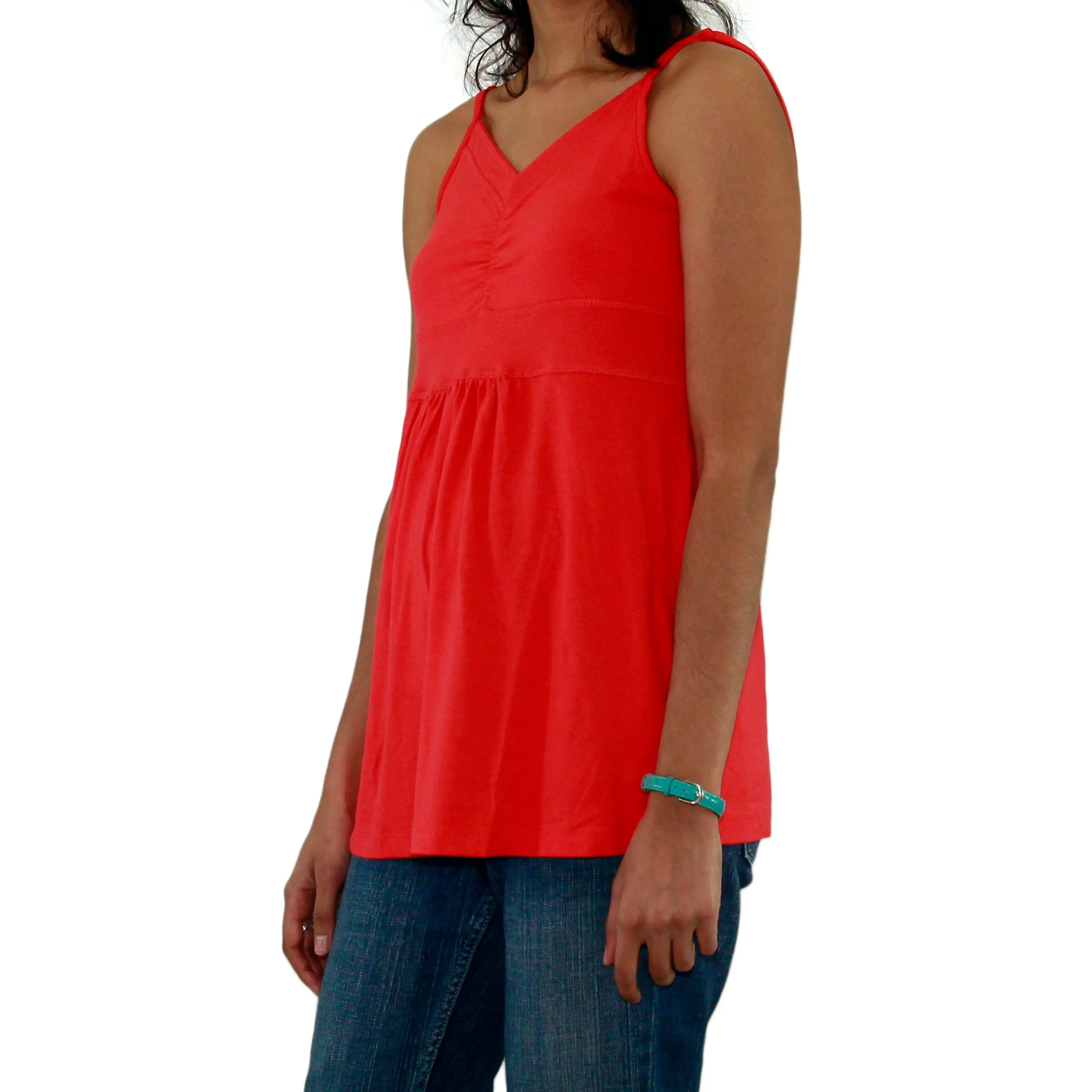 Womens Adjustable Spaghetti Strap Tank Top