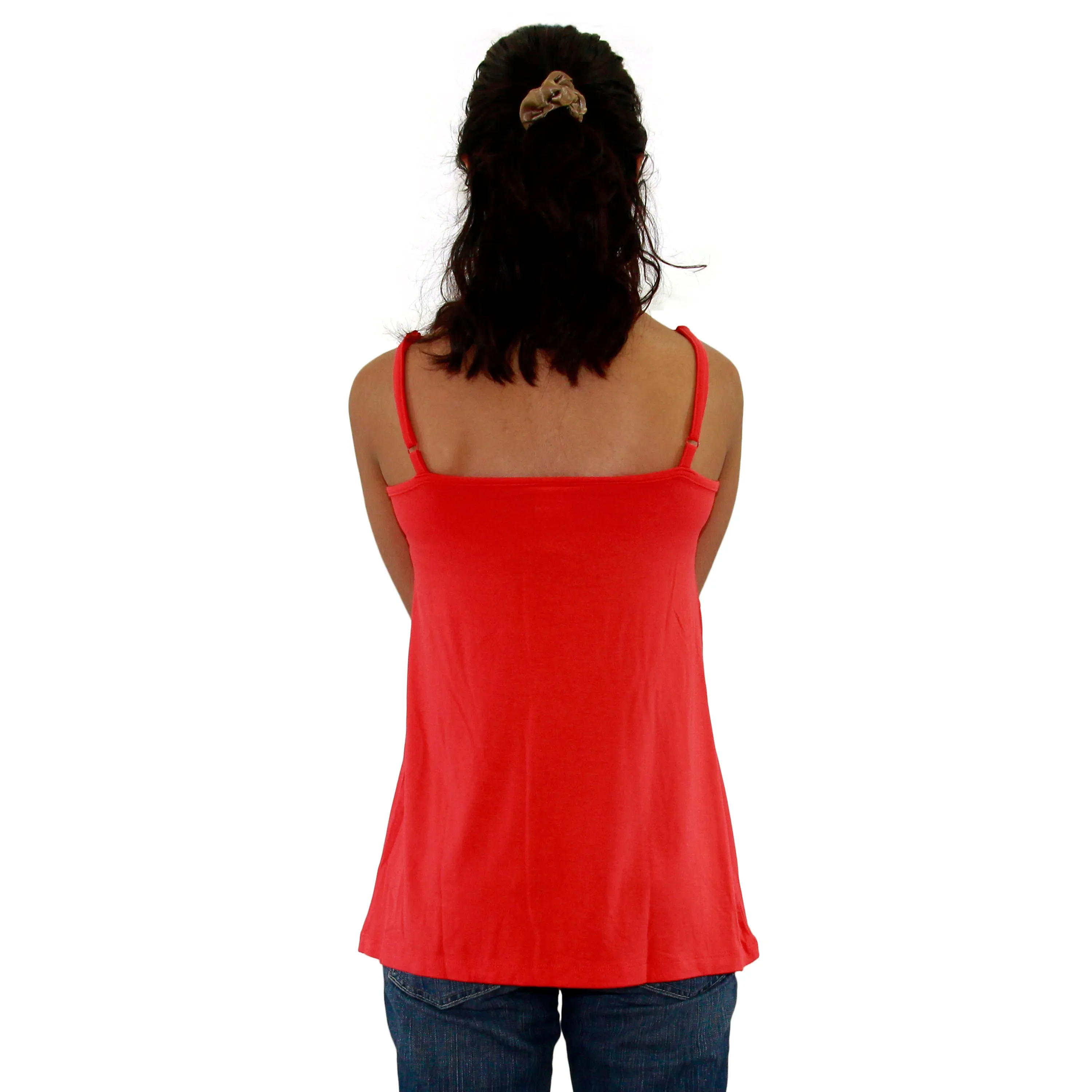 Womens Adjustable Spaghetti Strap Tank Top