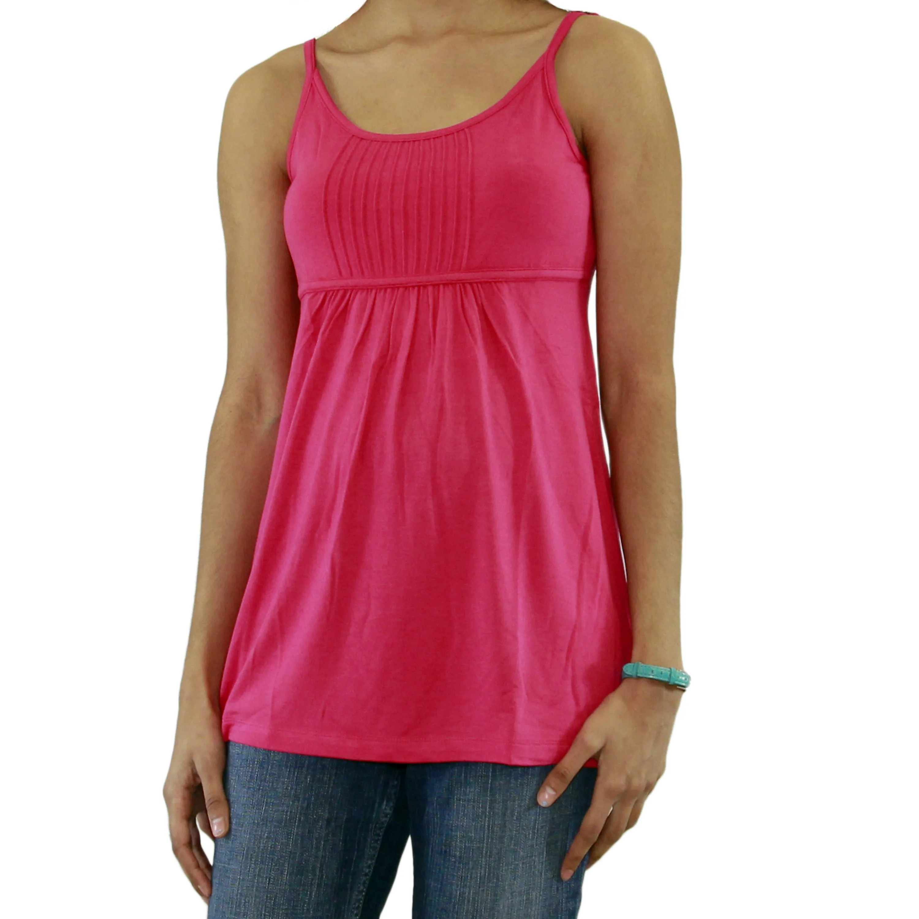 Womens Adjustable Spaghetti Strap Tank Top