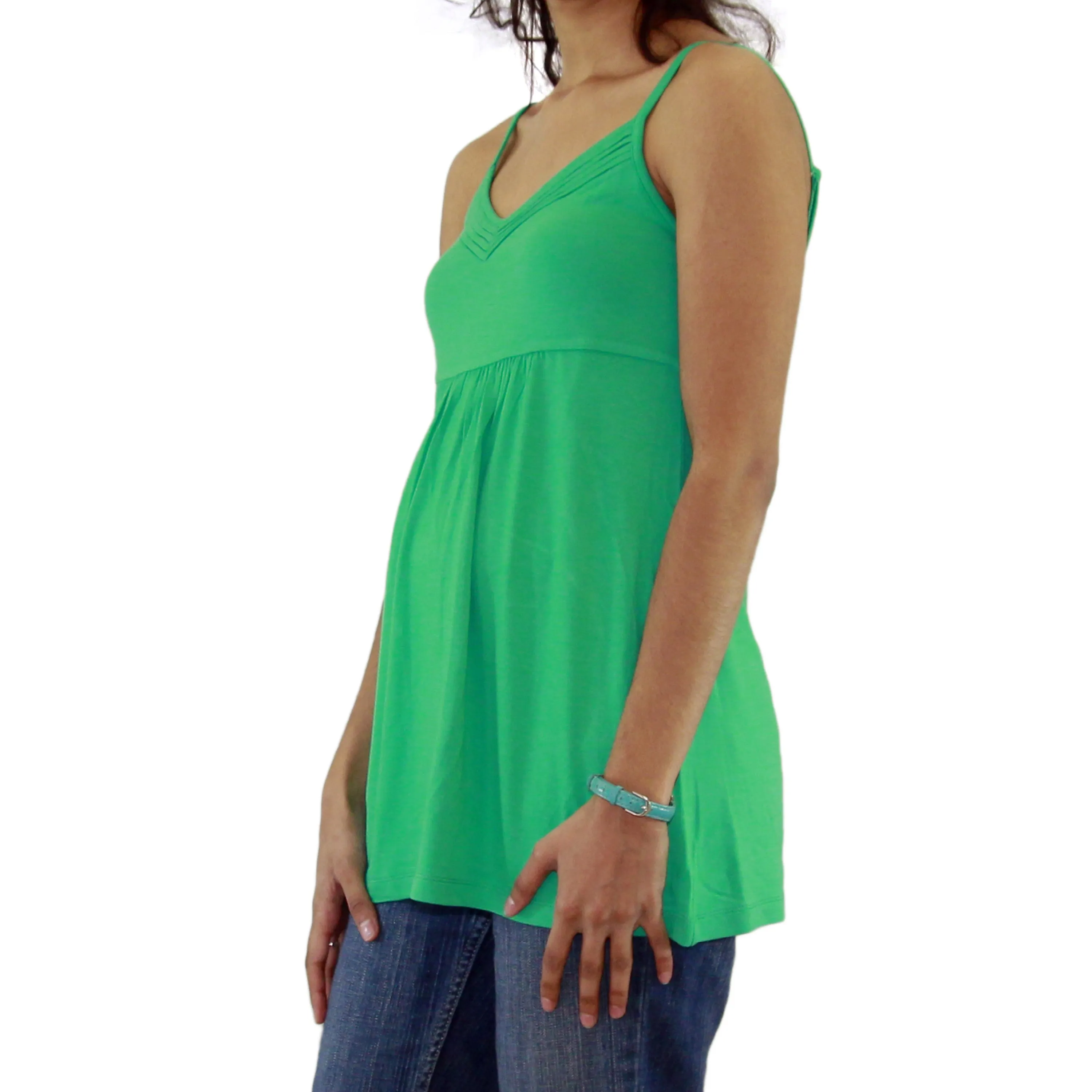 Womens Adjustable Spaghetti Strap Tank Top