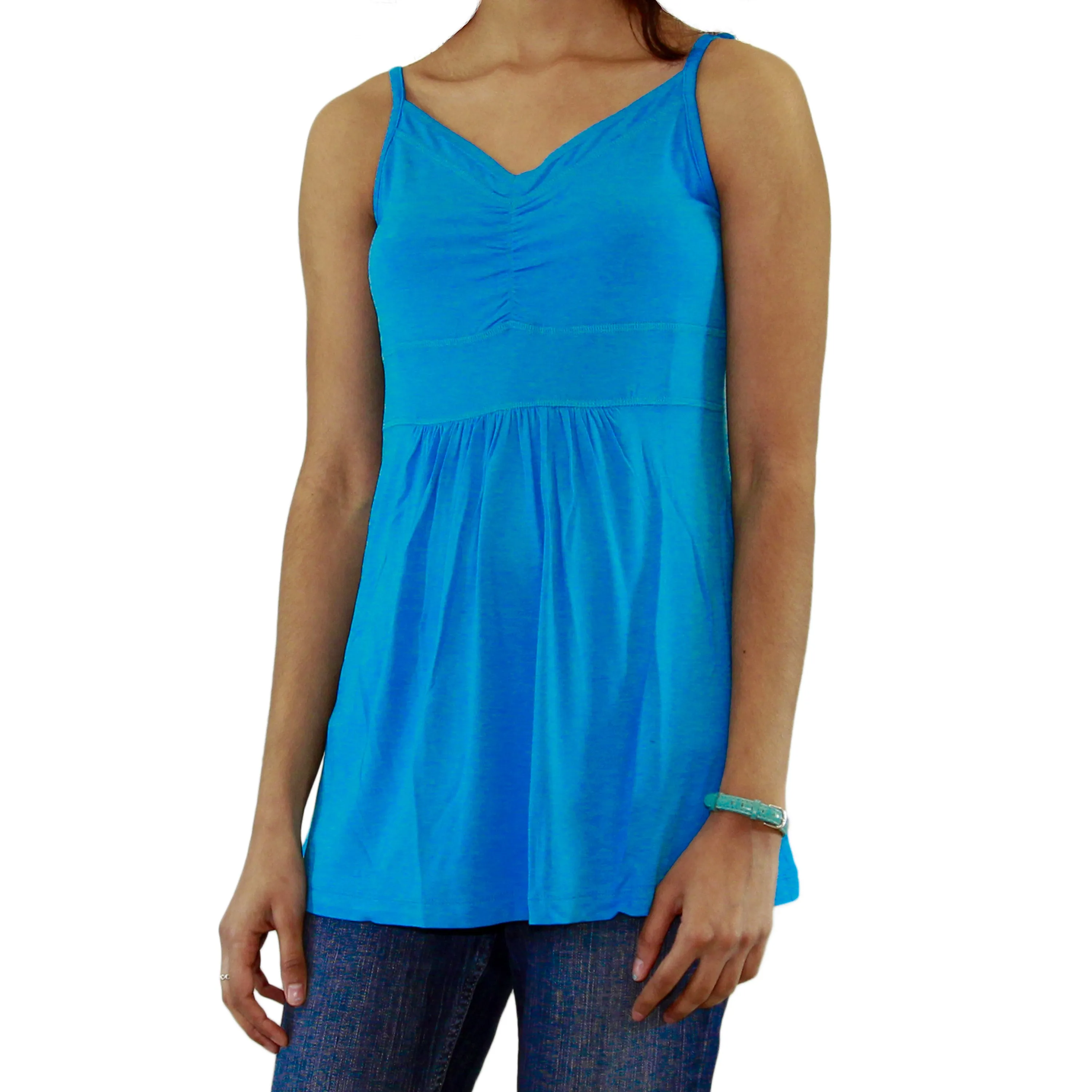 Womens Adjustable Spaghetti Strap Tank Top