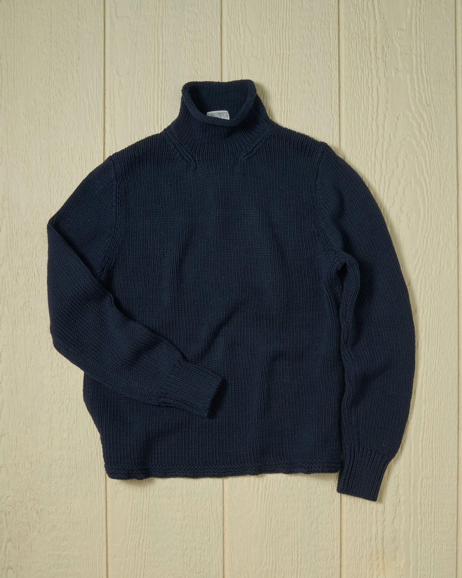 Women's Fisherman's Sweater in Navy