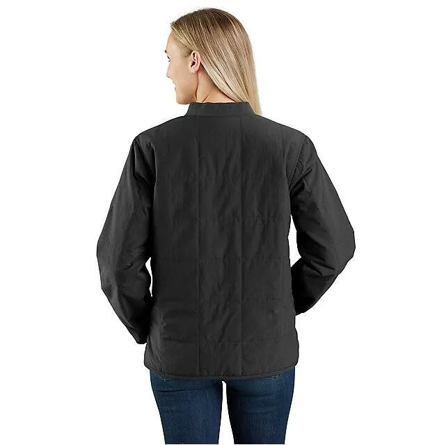 Women's Rain Defender Loose Fit Lightweight Insulated Jacket - Black