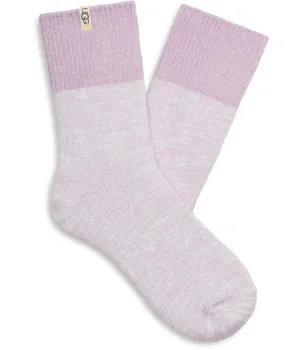 Women's Socks UGG RIB KNIT SLOUCHY QUARTER Socks 1153340 ORCHID PETAL