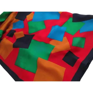 Yves St Laurent Silk Square Scarf, YSL Large Pure Silk Accessory, Fashionable Wrap & Gift Idea