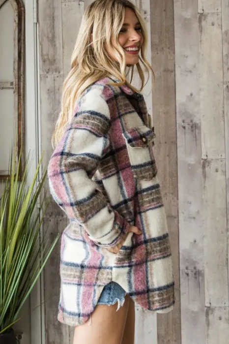 Zara Plaid Coat