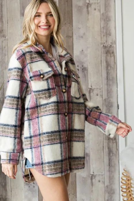 Zara Plaid Coat