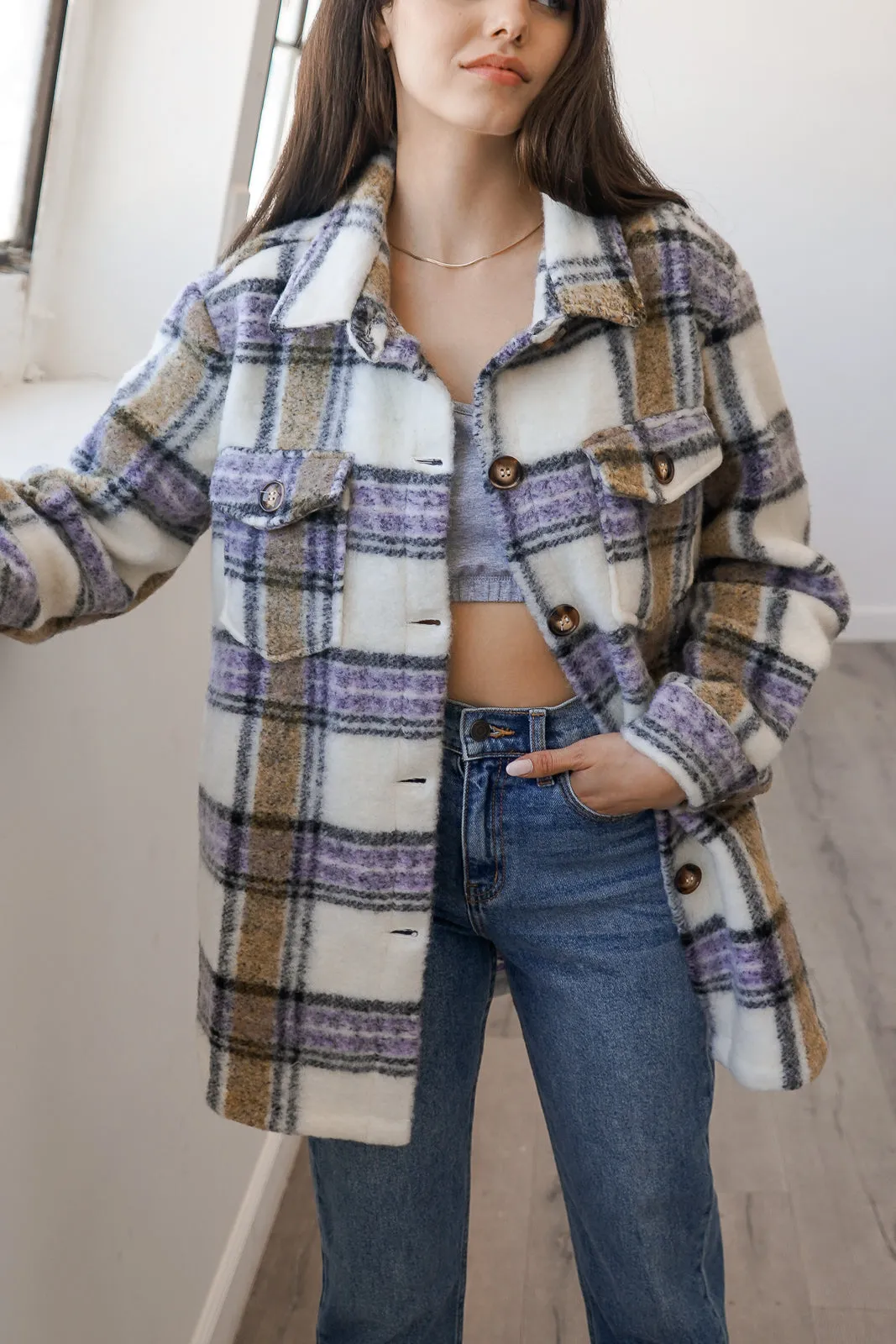 Zara Plaid Coat